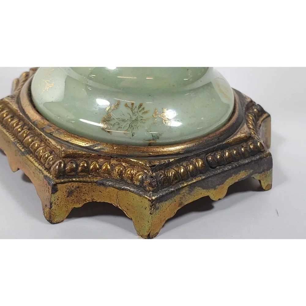 Antique French Sevres Style Urn Vase Porcelain Marked Lid Hand-Painted